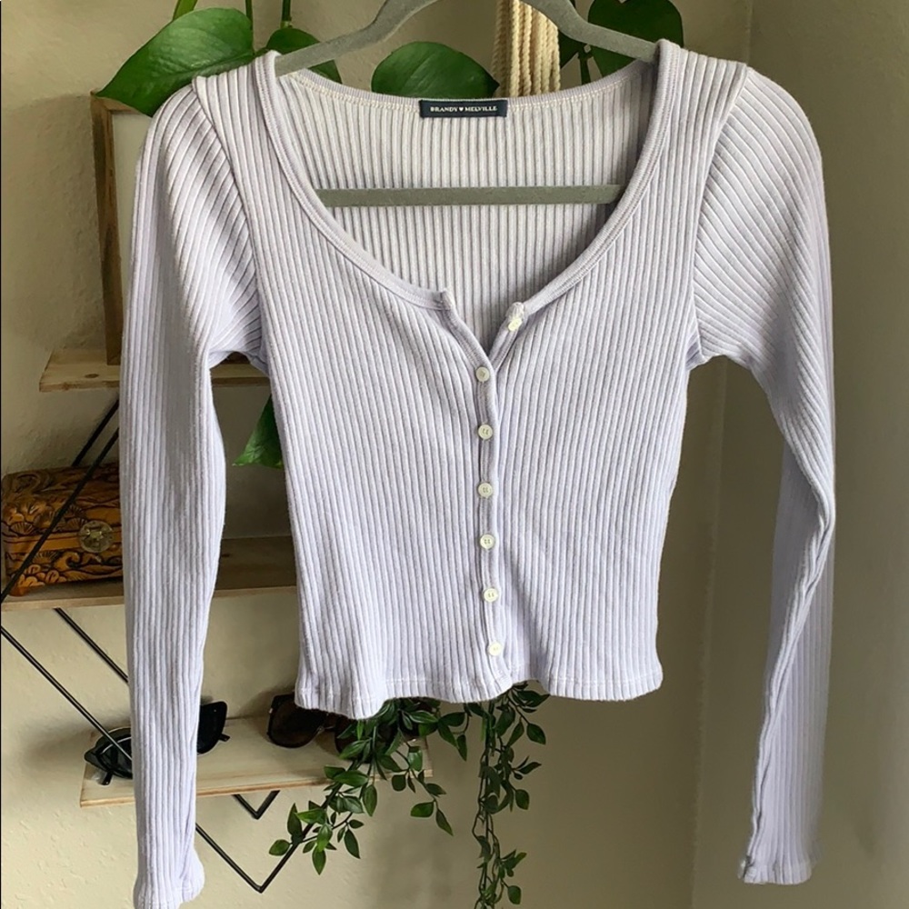 brandy button up long sleeve